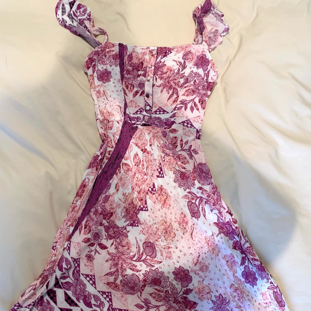 Floral Pink and Purple Dress revolve